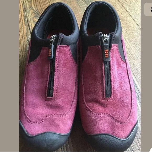 Lands' End Shoes Lands End Womens 322424 Maroon Shoes Loafers 9